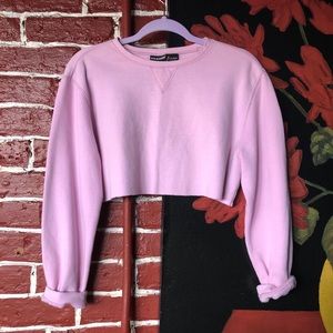 Vintage Joe Boxer cropped pink sweater